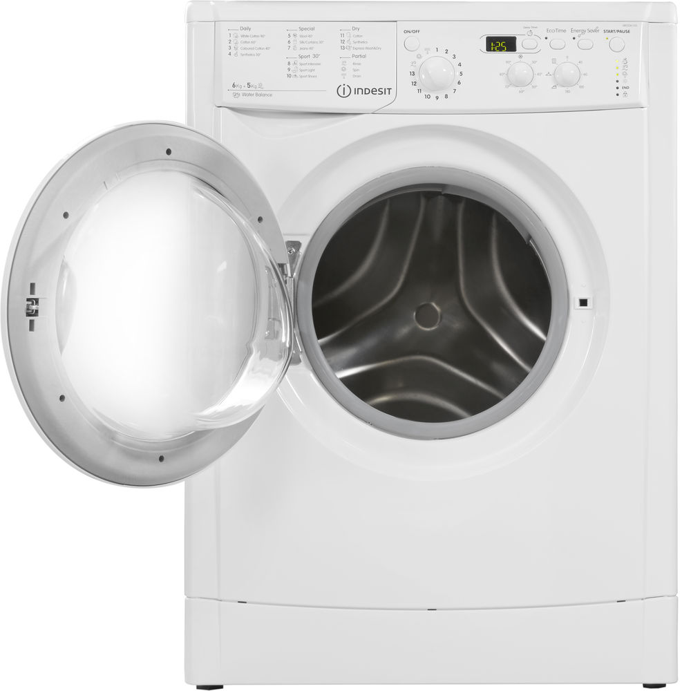 Indesit Ecotime IWDD 6105 B ECO Washer Dryer in White IWDD 6105 B ECO UK