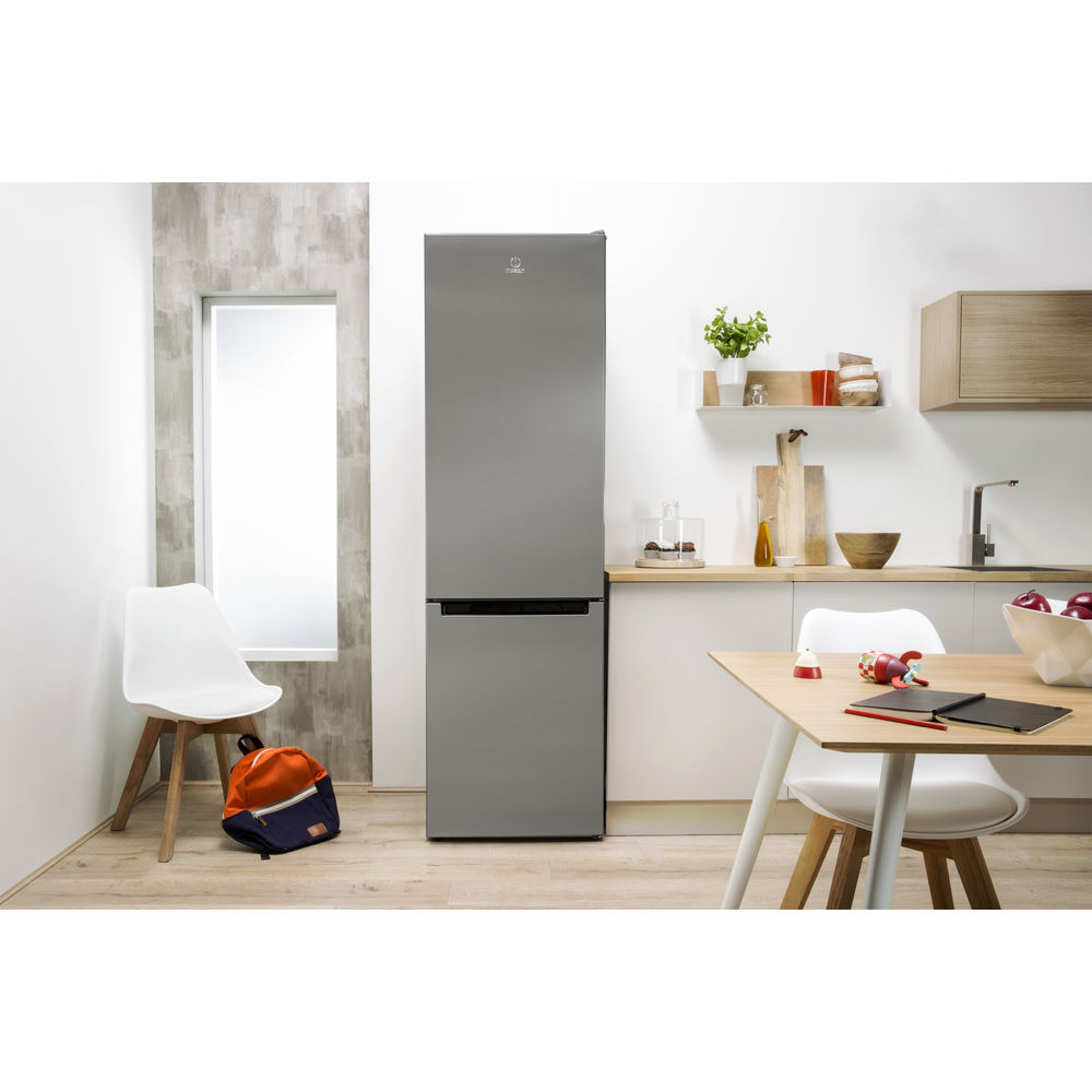 Réfrigérateur congélateur posable Indesit sans givre XIT8 T1E X