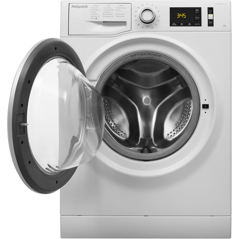 Hotpoint freestanding front loading washing machine: 9kg - NM11 946 WC ...