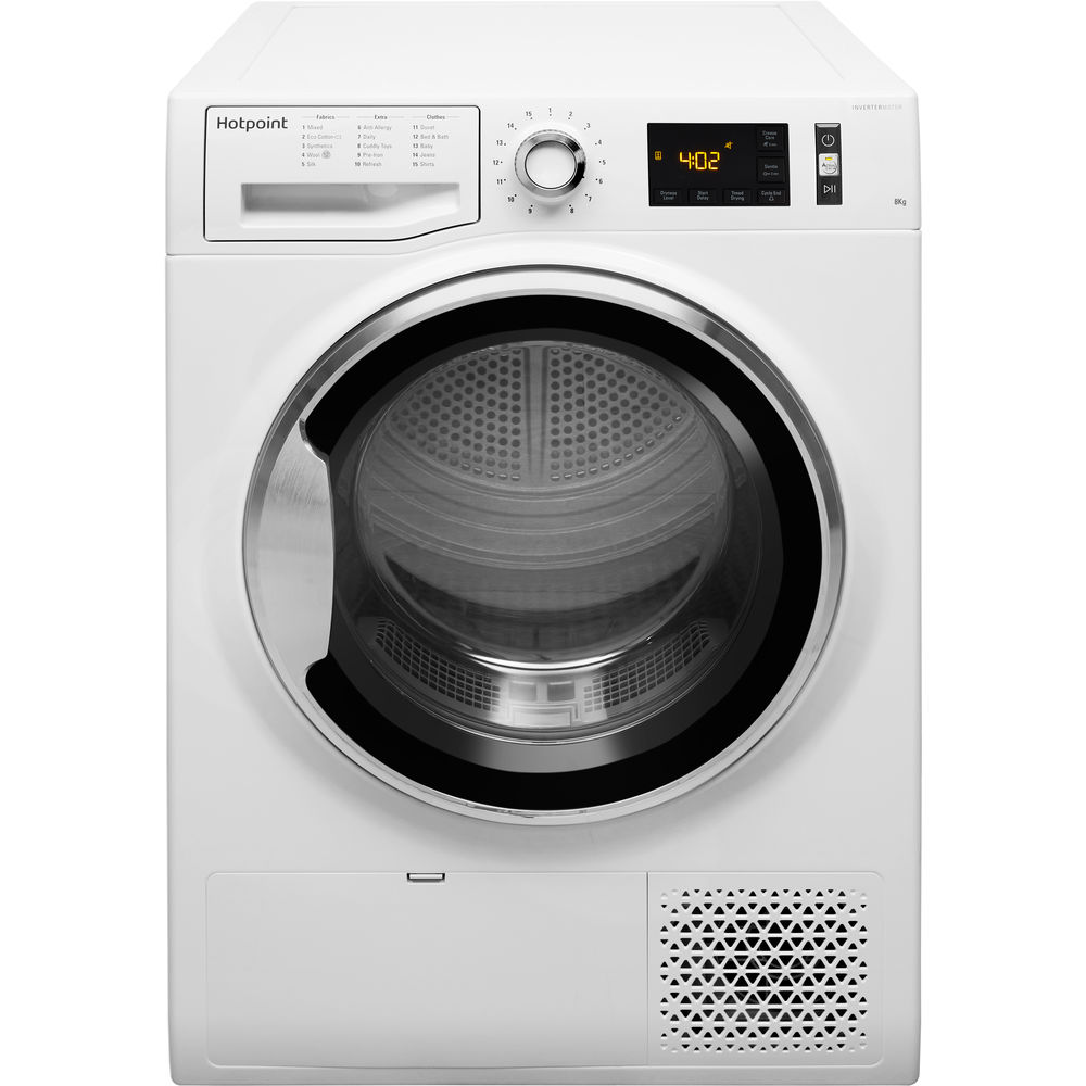 Hotpoint heat pump tumble dryer: freestanding, 8kg - NT M11 82XB UK ...