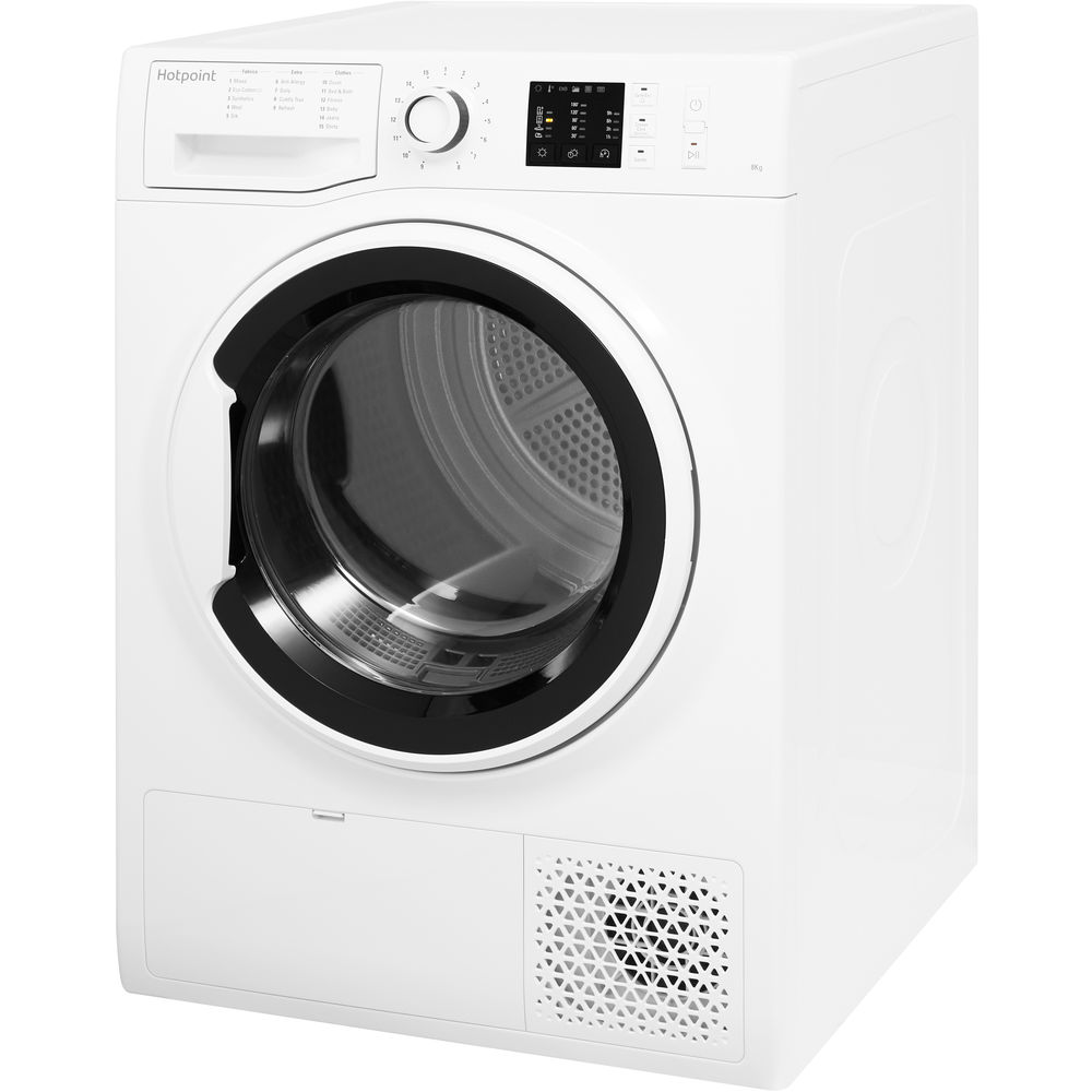 Hotpoint heat pump tumble dryer: freestanding, 8kg - NT M10 81WK UK ...