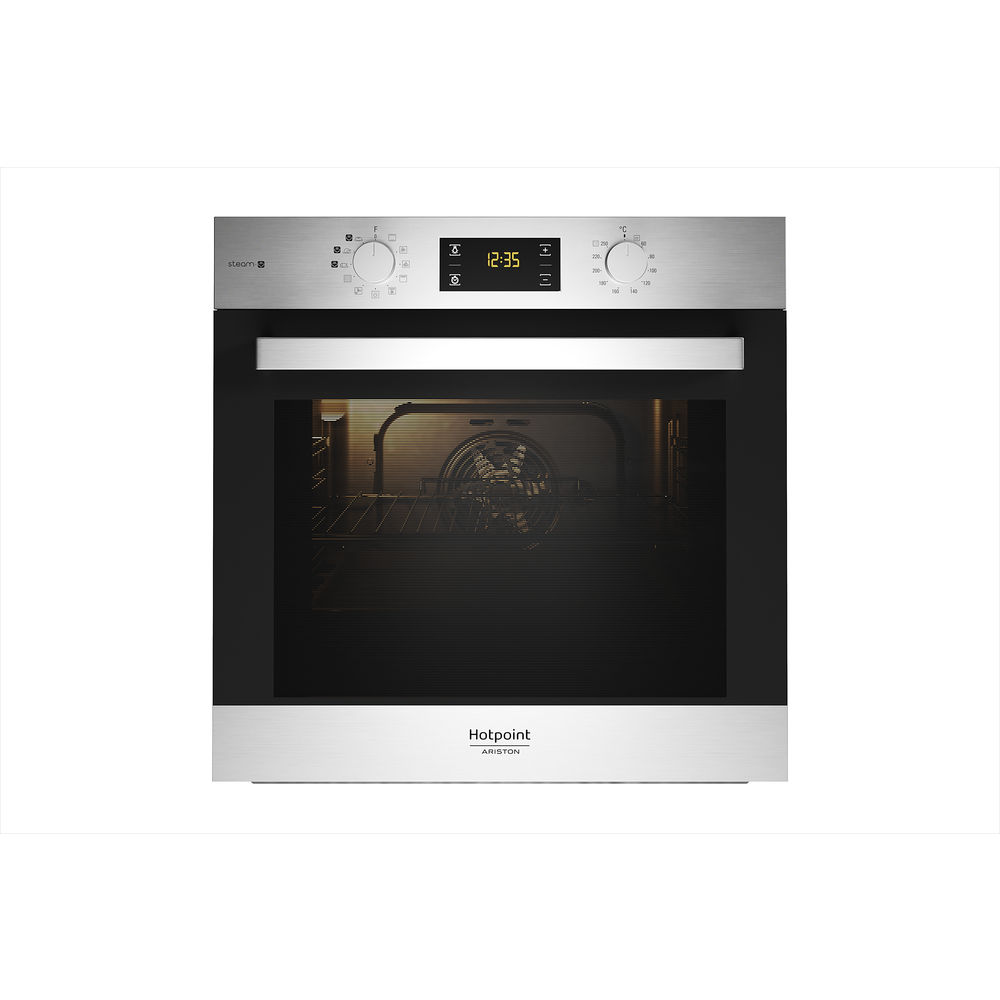 colore inox: autopulente, Forno elettrico incasso Hotpoint ...