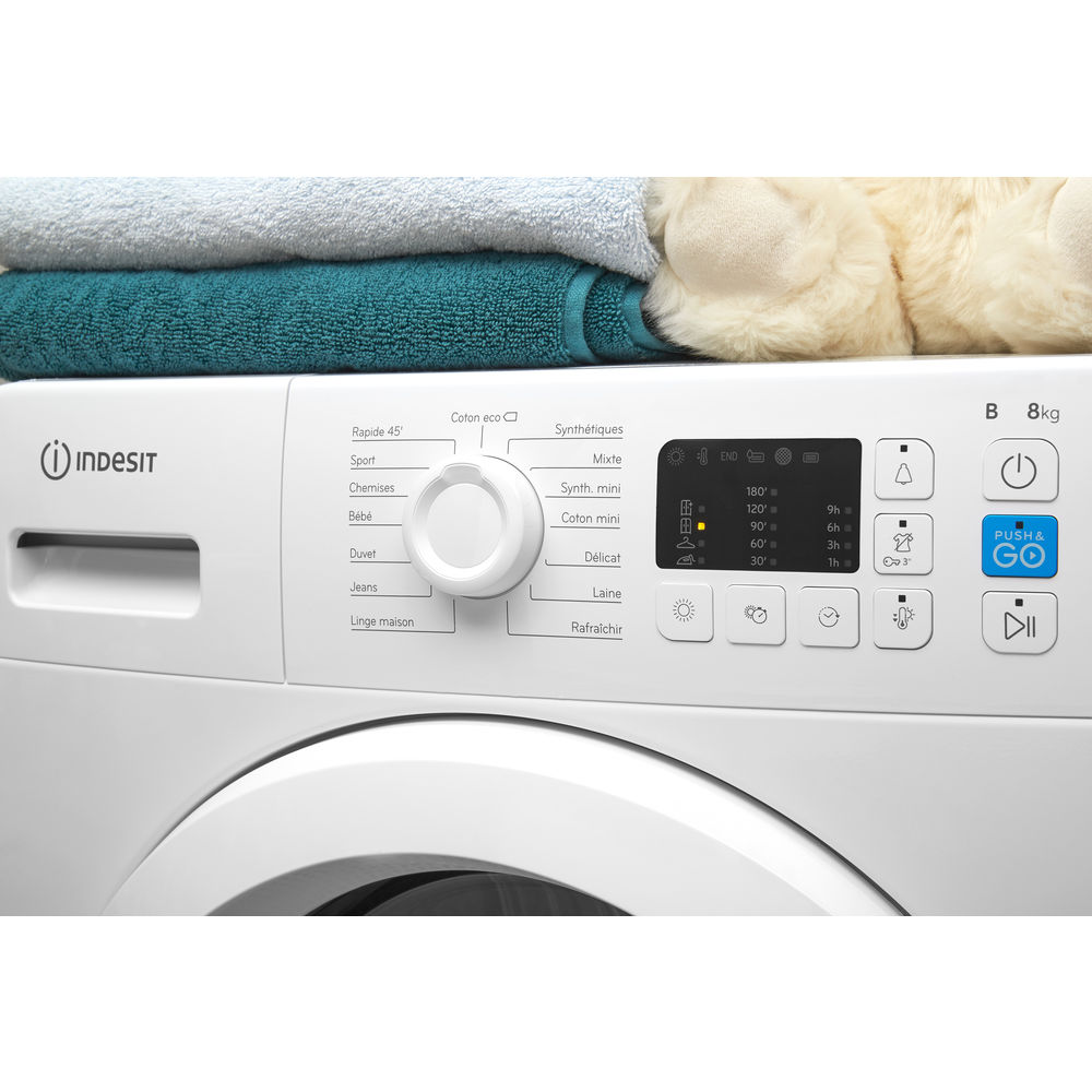 свободностояща: 8kg, Indesit сушилня с термопомпа - YT M11 82K RX EU