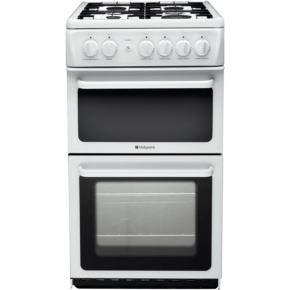 Hotpoint Gas Freestanding Double Cooker: 50cm - HAG51P | Hotpoint