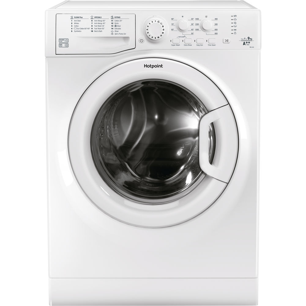 Hotpoint freestanding washing machine: 9kg - FML 942P UK | Hotpoint