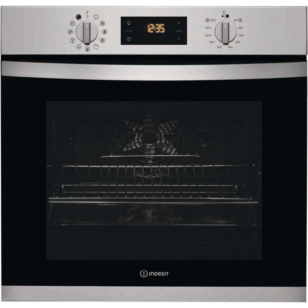 Indesit Aria KFW 3844 H IX UK Electric Single Built-in Oven in Stainless Steel