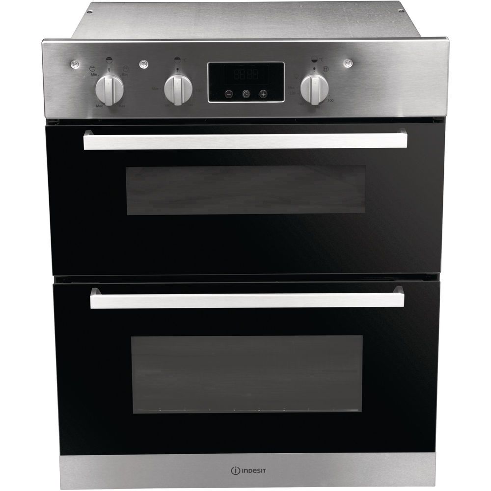 Indesit Aria IDU 6340 IX Electric Built-under Oven in Stainless Steel and Black