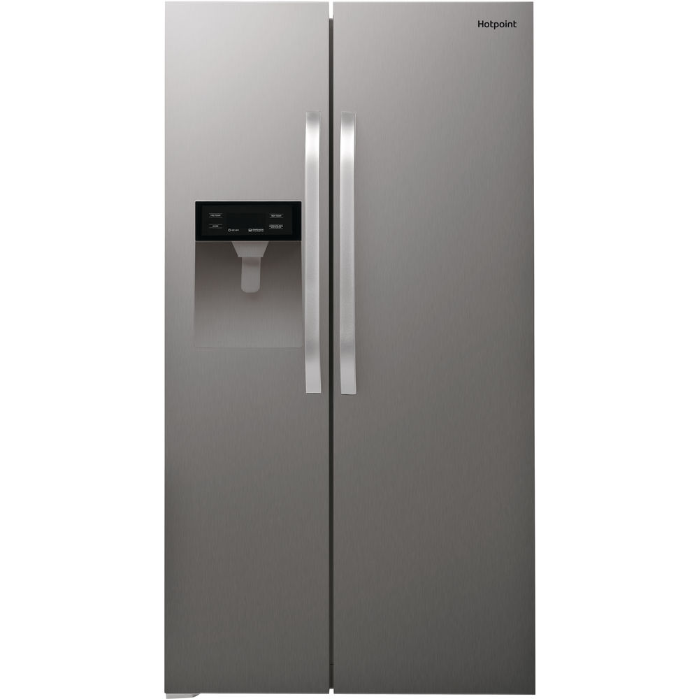 Hotpoint side-by-side american fridge: inox color - SXBHE 924 WD (UK ...