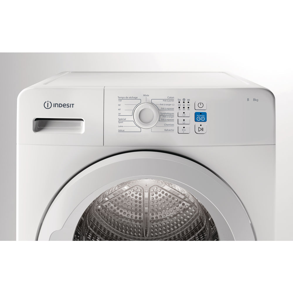 Sèche-linge à Condensation Indesit : Posable, 8 Kg - YT CM08 8B FR