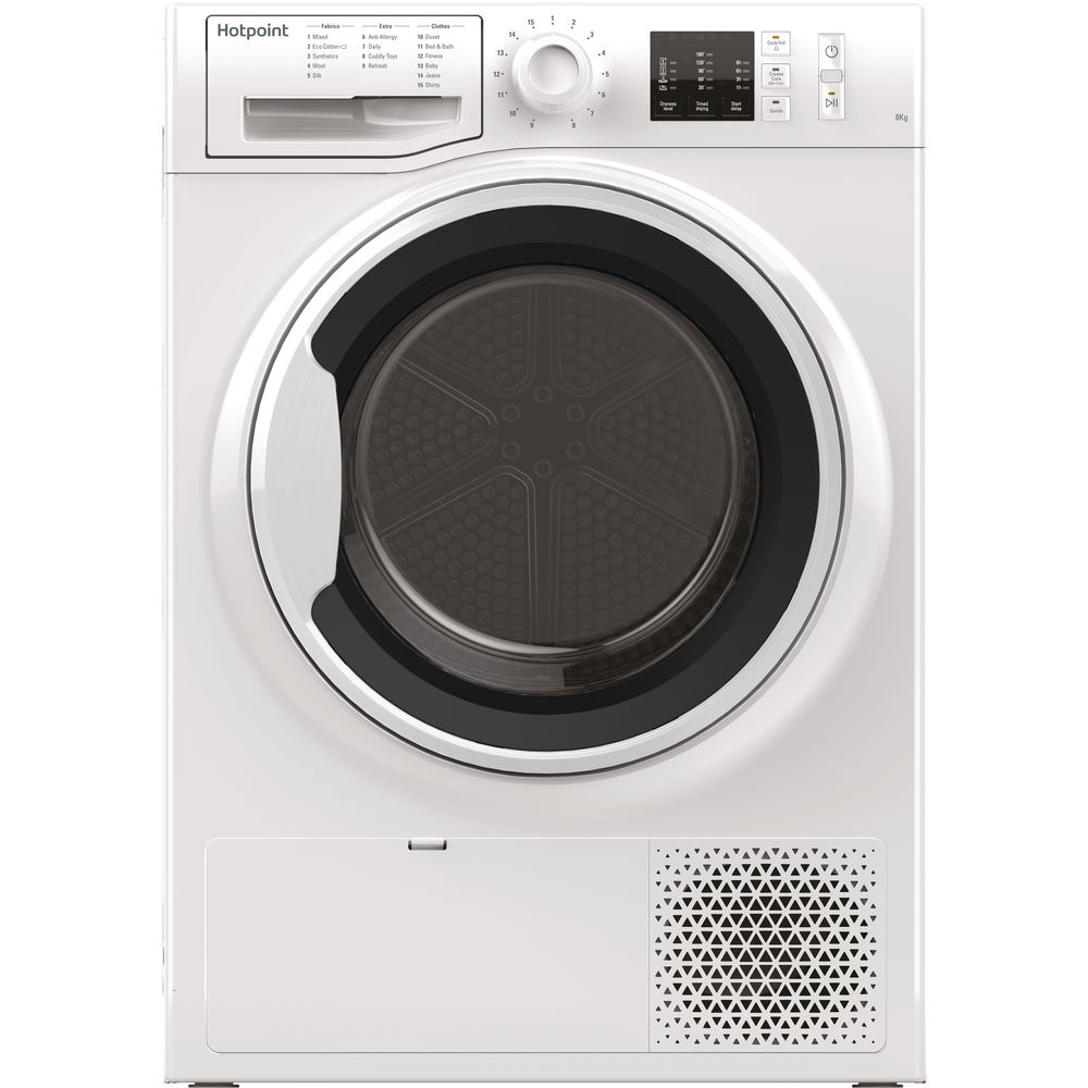 Hotpoint heat pump tumble dryer: freestanding, 8kg - NT M10 81WK UK ...